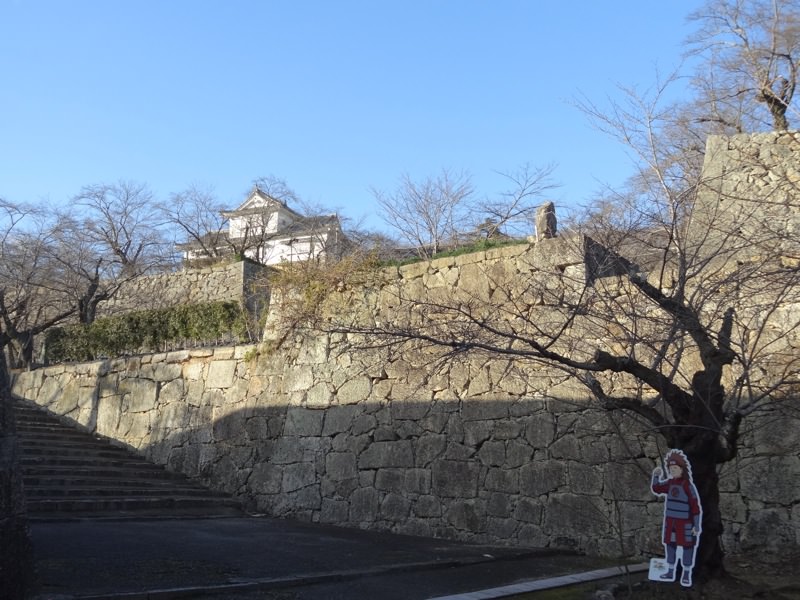 下から見上げる津山城
