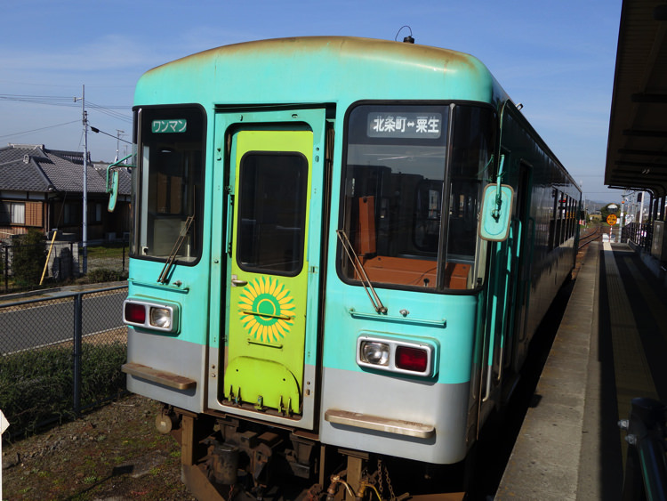 粟生駅に停まってた北条鉄道