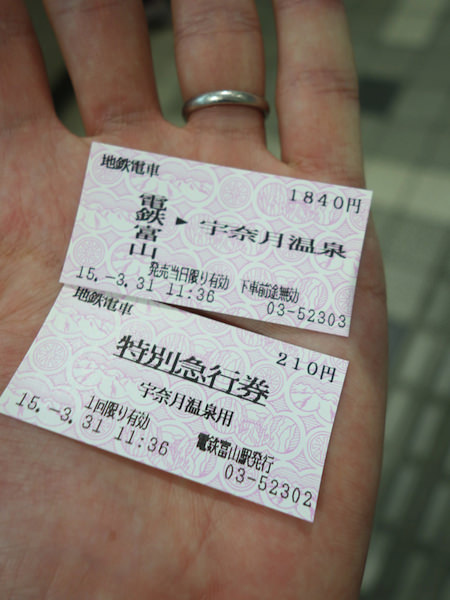 富山地方鉄道 切符