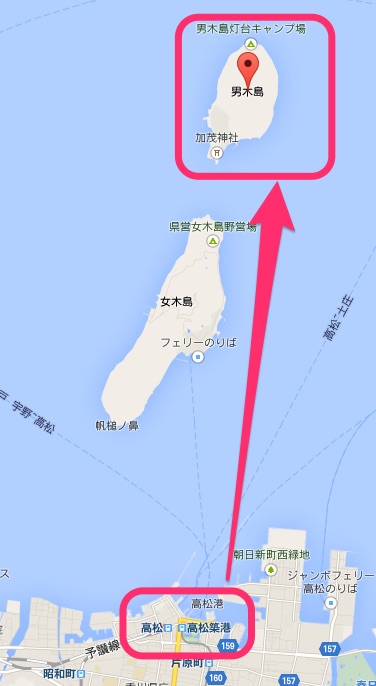 男木島の位置