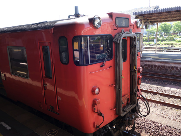 長門市駅で見た電車