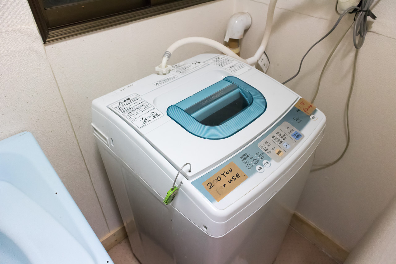 函館ゲストハウスの洗濯機