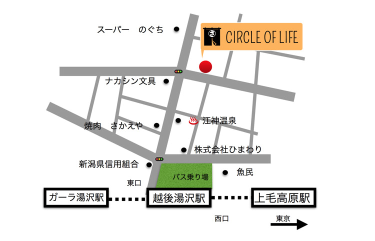 CIRCLE OF LIFEの地図