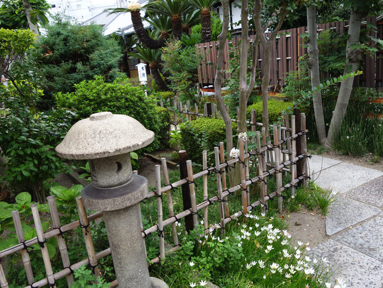 兵庫大仏横の庭園