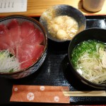 紀州海鮮や山水木新神戸オリエンタルアベニュー店でランチメニューの紀州まぐろ丼セットを食べた話