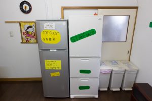 函館山ゲストハウス　冷蔵庫