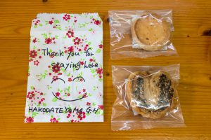 函館山ゲストハウス手作りのクッキー